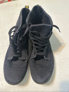 Dr Martens Shoreditch Black Women's High-Top Canvas Lace-Up Sneakers